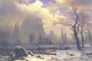 Yosemite Winter Scene Bierstadt